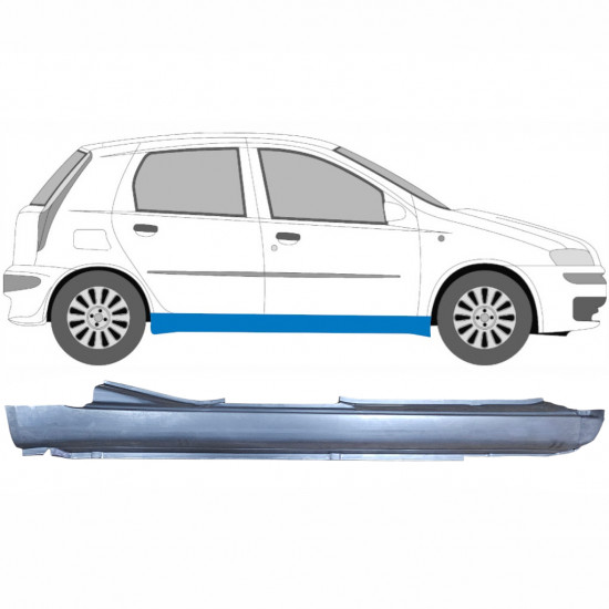 Panneau de réparation du seuil pour Fiat Punto 2 1999-2010 / Droite 6494