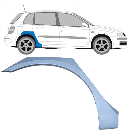 FIAT STILO 2001-2010 5 PORTE PASSAGE DE ROUE ARRIÈRE / DROIT