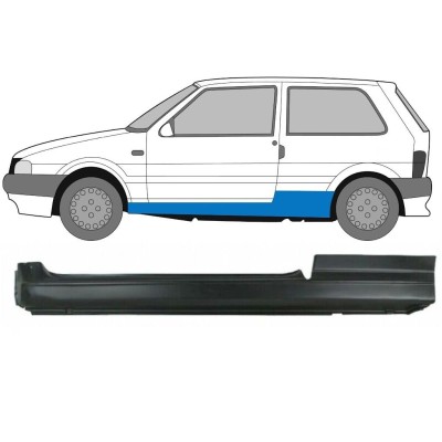 Panneau de réparation du seuil pour Fiat Uno 1983-2002 / Gauche 16012