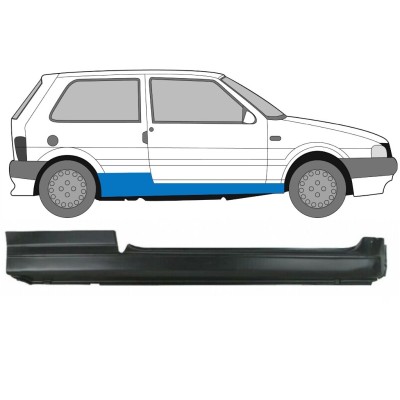 Panneau de réparation du seuil pour Fiat Uno 1983-2002 / Droite 16011