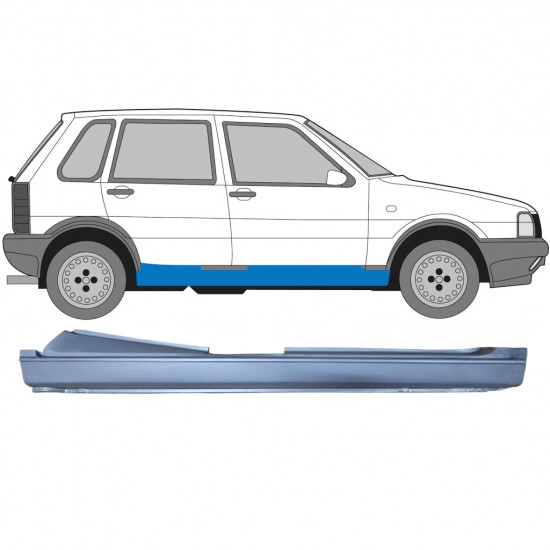 FIAT UNO 1983-2002 PANNEAU DE RÉPARATION DU SEUIL / DROIT