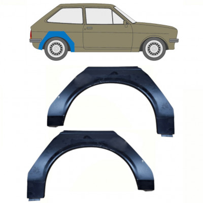 Panneau de réparation arc d'aile arrière pour Ford Fiesta 1976-1983 / Gauche+Droit / Ensemble 10735