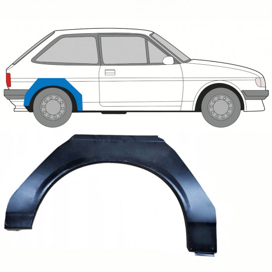 Panneau de réparation arc d'aile arrière pour Ford Fiesta 1983-1989 / Droite 8749