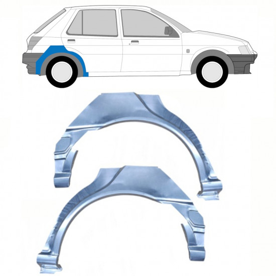 Panneau de réparation arc d'aile arrière pour Ford Fiesta 1989-1995 / Gauche+Droit / Ensemble 10526