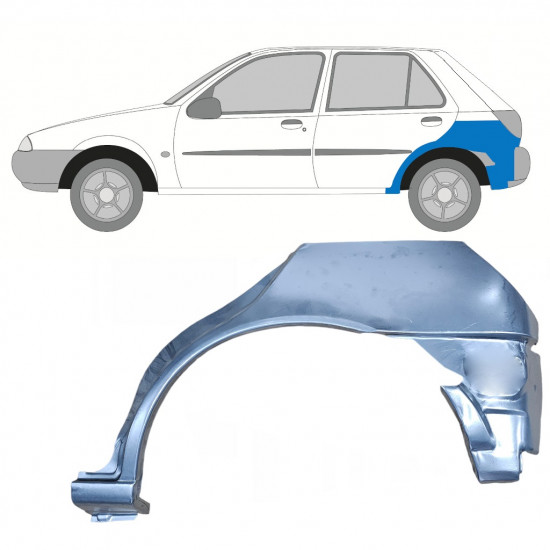 Panneau de réparation arc d'aile arrière pour Ford Fiesta 1995-1999 / Gauche 11022