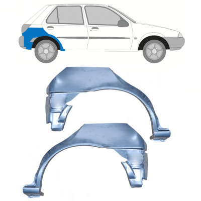 Panneau de réparation arc d'aile arrière pour Ford Fiesta 1995-1999 / Gauche+Droit / Ensemble 11023