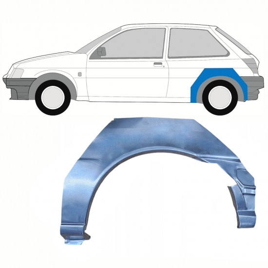 Panneau de réparation arc d'aile arrière pour Ford Fiesta 1989-1995 / Gauche 8746