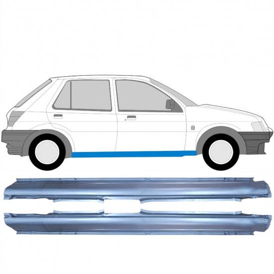 Panneau de réparation du seuil pour Ford Fiesta 1989-1995 / Gauche+Droit / Ensemble 10499