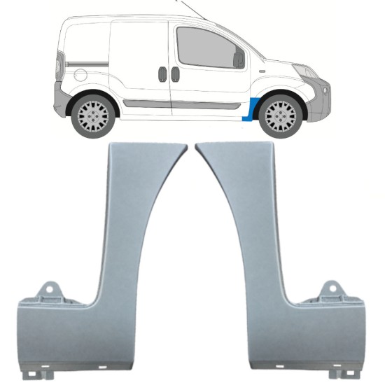 Panneau de réparation de l’aile avant pour Peugeot Bipper 2007-2017 / Gauche+Droit 16946