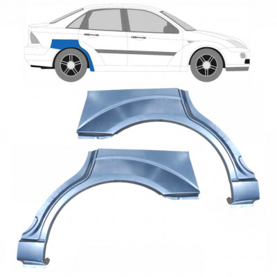 Panneau de réparation arc d'aile arrière pour Ford Focus 1998-2007  / Gauche+Droit / SEDAN / Ensemble 6562