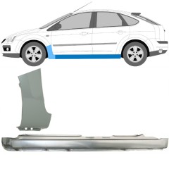 Panneau de réparation du seuil + panneau de réparation de l'aile avant pour Ford Focus 2004-2010 / Gauche / Ensemble 8736