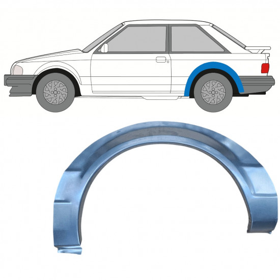 Panneau de réparation arc d'aile arrière