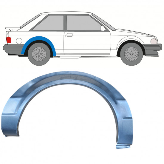 Panneau de réparation arc d'aile arrière