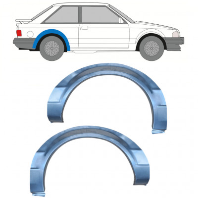 FORD ESCORT 1980-1986 3 PORTE ARCHE ARRIÈRE PANNEAU DE RÉPARATION / SET