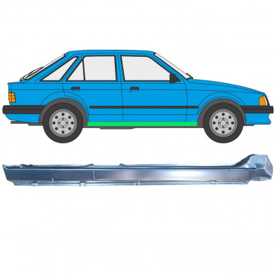 Panneau de réparation du seuil pour Ford Escort 1980-1986 / Droite 7818