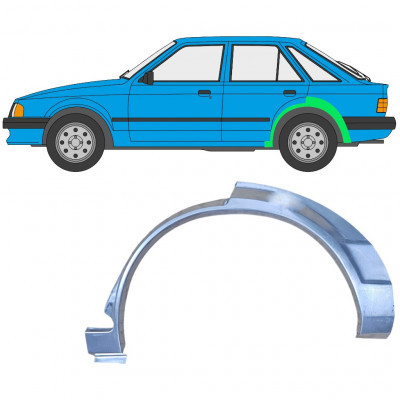 Panneau de réparation arc d'aile arrière pour Ford Escort 1980-1986 / Gauche 7821