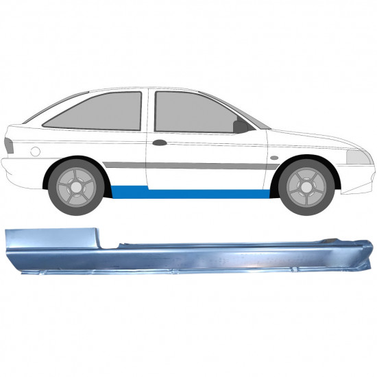 Panneau de réparation du seuil pour Ford Escort 1995-2000 / Droite 6614