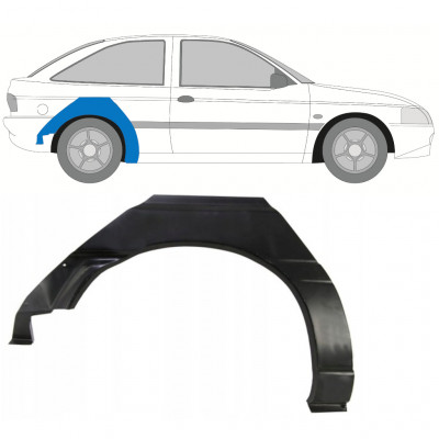 Panneau de réparation arc d'aile arrière pour Ford Escort 1995-2000 / Droite 7814