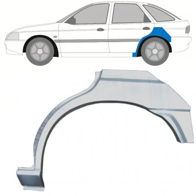 Panneau de réparation arc d'aile arrière pour Ford Escort 1995-2000 / Gauche 8991