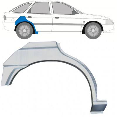 Panneau de réparation arc d'aile arrière pour Ford Escort 1995-2000 / Droite 8990