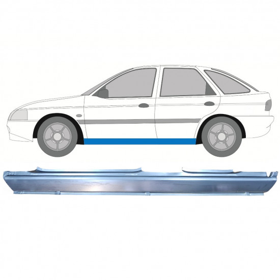 Panneau de réparation du seuil pour Ford Escort 1995-2000 / Gauche 8989