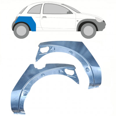 Panneau de réparation arc d'aile arrière pour Ford KA 1996-2008 / Gauche+Droit / Ensemble 10771