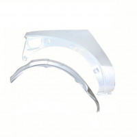 Panneau de réparation arc d'aile arrière intérieur + extérieur pour Ford KA 1996-2008 / Droite / Ensemble 10775