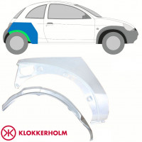 Panneau de réparation arc d'aile arrière intérieur + extérieur pour Ford KA 1996-2008 / Droite / Ensemble 10775