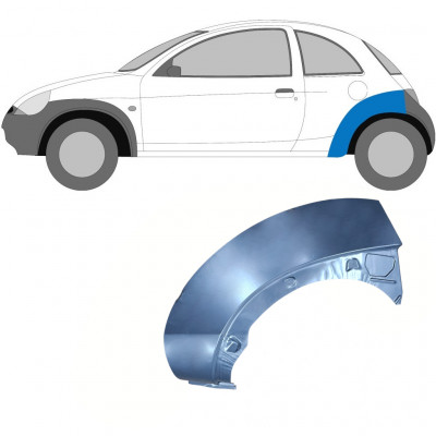 Panneau de réparation arc d'aile arrière pour Ford KA 1996-2008 / Gauche 6605