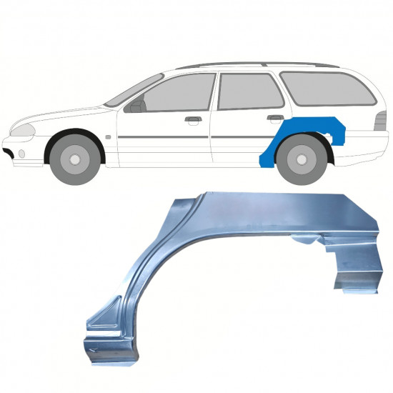 Panneau de réparation arc d'aile arrière pour Ford Mondeo 1993-2000 / Gauche / COMBI 8050