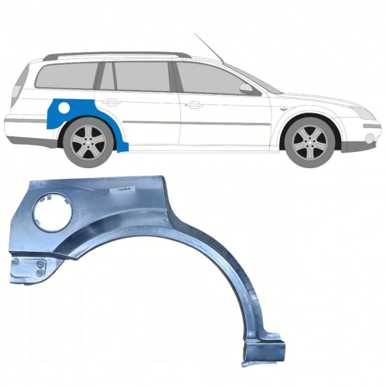 Panneau de réparation arc d'aile arrière pour Ford Mondeo 2000-2007 / Droite / COMBI 8044