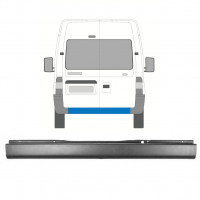 Pare-chocs arrière pour Ford Transit 2000-2013 8936