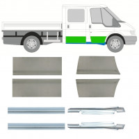 Réparation bas de caisse + porte pour Ford Transit 2000-2013 / Gauche+Droit / Double cabine / Ensemble 9699