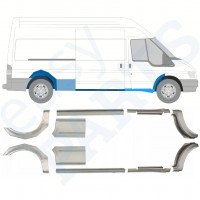 Réparation bas de caisse + passage de roue arrière pour Ford Transit 2000-2013 / LWB / Gauche+Droit / Ensemble 10630