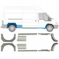 Réparation bas de caisse + passage de roue arrière pour Ford Transit 2000-2013 / LWB / Gauche+Droit / Ensemble 10640