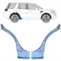 Panneau de réparation arc d'aile arrière pour Land Rover Freelander 2006-2016 / Gauche+Droit / Ensemble 10659