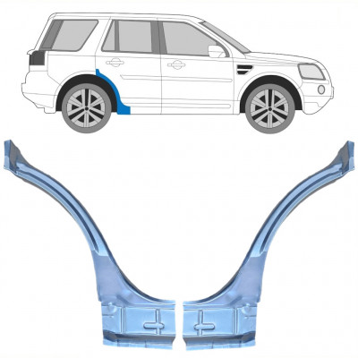 Panneau de réparation arc d'aile arrière pour Land Rover Freelander 2006-2015 / Gauche+Droit / Ensemble 10659