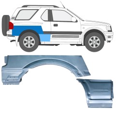 Panneau de réparation arc d'aile arrière pour Opel Frontera B 1999-2002 / Droite / Ensemble 12837