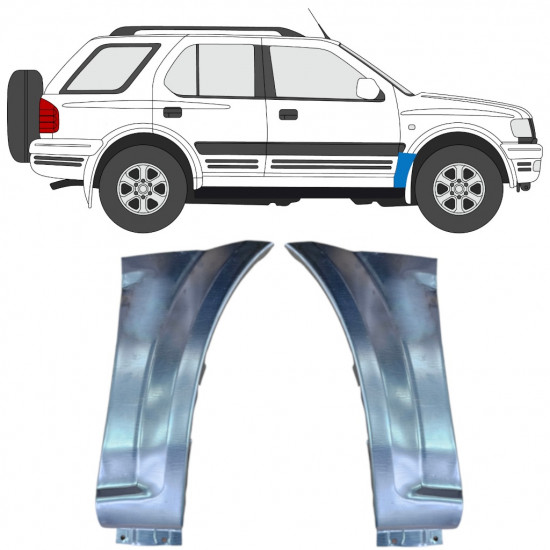 Panneau de réparation de l’aile avant pour Opel Frontera B 1999-2002 / Gauche+Droit / Ensemble 10946