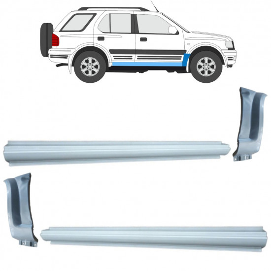 Réparation bas de caisse + l’aile avant pour Opel Frontera B 1999-2002 11160