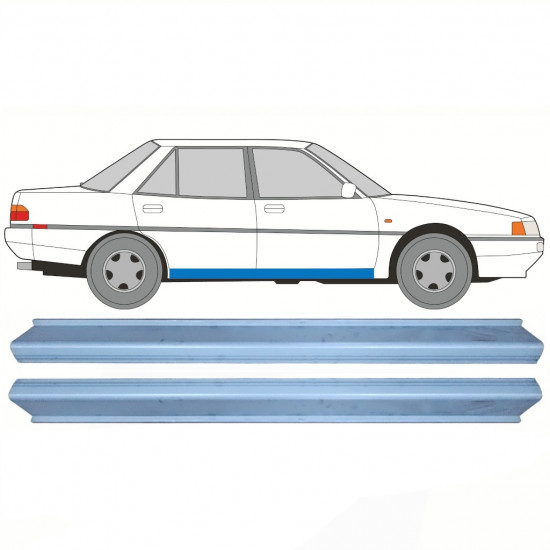 Réparation bas de caisse pour Mitsubishi Galant 1987-1993 / Gauche = Droite (symétrique) / Ensemble 10597