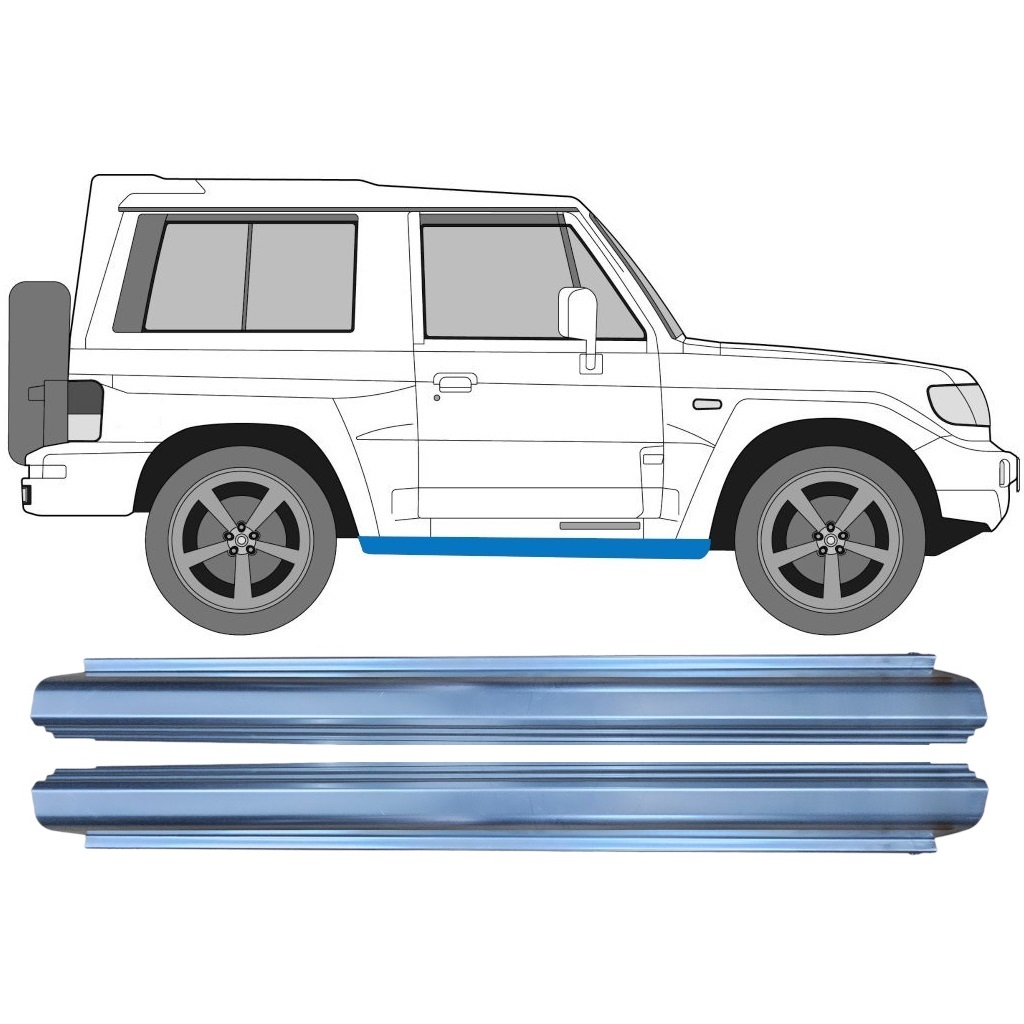 Réparation Bas De Caisse Pour Hyundai Galloper 1991- / Ensemble 11366