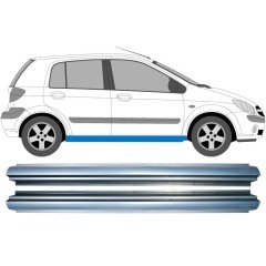 Réparation bas de caisse pour Hyundai Getz 2002-2010 / Gauche+Droit / Ensemble 11370
