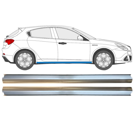 Réparation bas de caisse inférieure pour Alfa Romeo Giulietta 2010-2020 / Gauche+Droit / Ensemble 15004