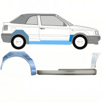 Réparation bas de caisse + aile avant + aile arrière pour VW Golf 3 1993-1998  CABRIO / Droite / Ensemble 12566