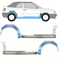 Réparation bas de caisse + aile avant + aile arrière pour Volkswagen Golf 3 1991-1998 / CABRIO / Ensemble 12569