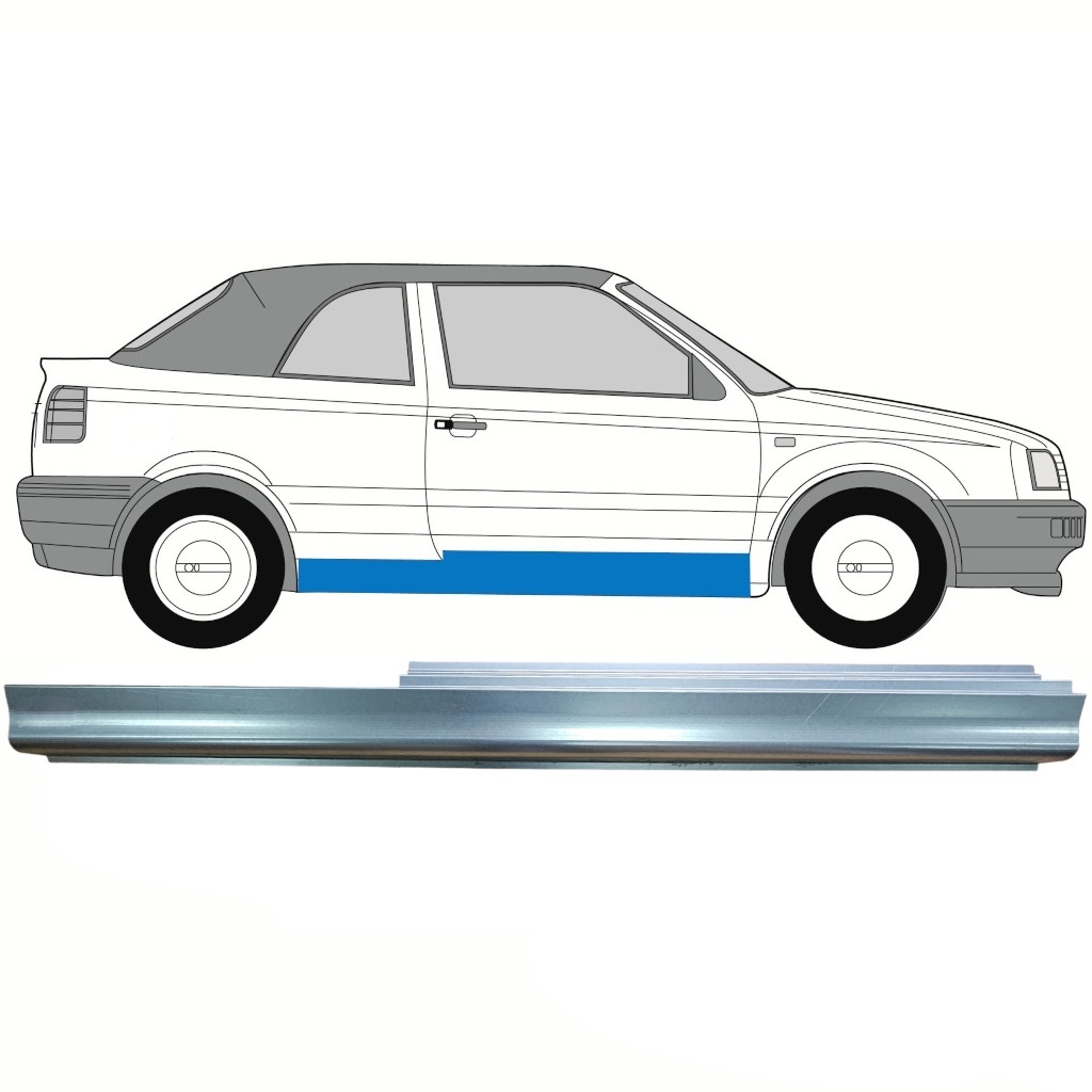 Réparation Bas De Caisse Pour Vw Golf 3 1993-1998 / Droite / Cabrio 8751