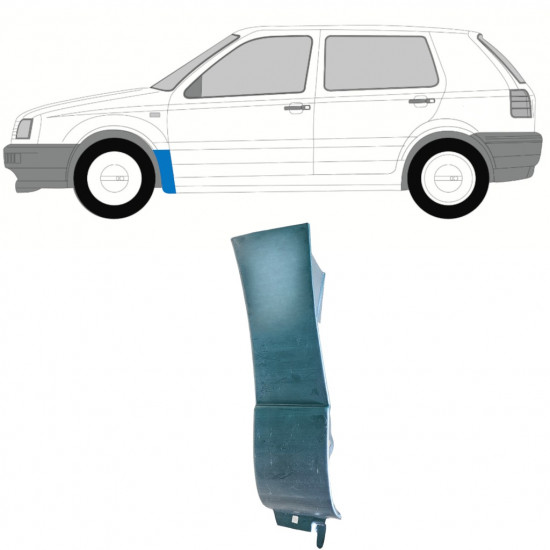 Panneau de réparation de l’aile avant pour Volkswagen Golf 3 1991-1998 / Gauche 12978