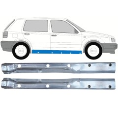 Réparation bas de caisse intérieur pour Volkswagen Golf 3 1991-1998 / Gauche+Droit / Ensemble 12509