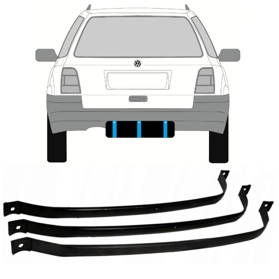 Réservoir à carburant sangles pour Volkswagen Golf 3 1991-1998 / COMBI 9366